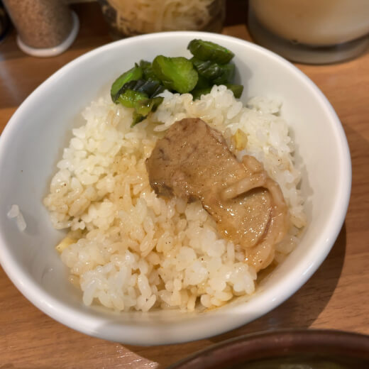 石川家　ライスの食べ方